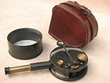 Turn of the century, T Cooke & Sons, box sextant with separate extending telescope sight